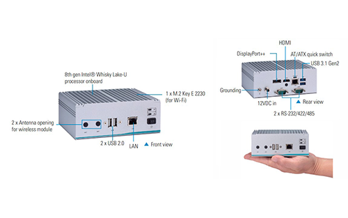 Axiomtek Introduces Palm-Sized, Fanless Embedded Computer for Factory Automation & Intelligent Warehousing